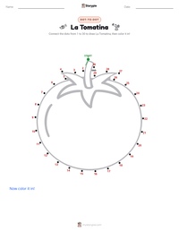 La Tomatina printable worksheet preview