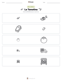 La Tomatina printable worksheet preview