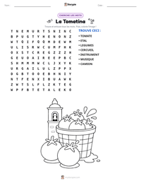 Aperçu de la feuille de travail imprimable La Tomatina
