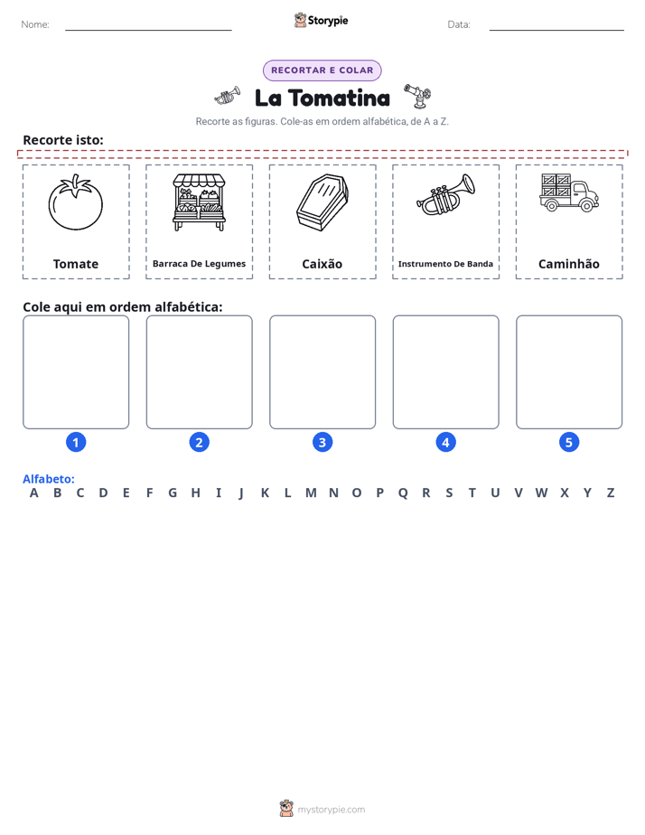 Recortar & Colar Alfabeto