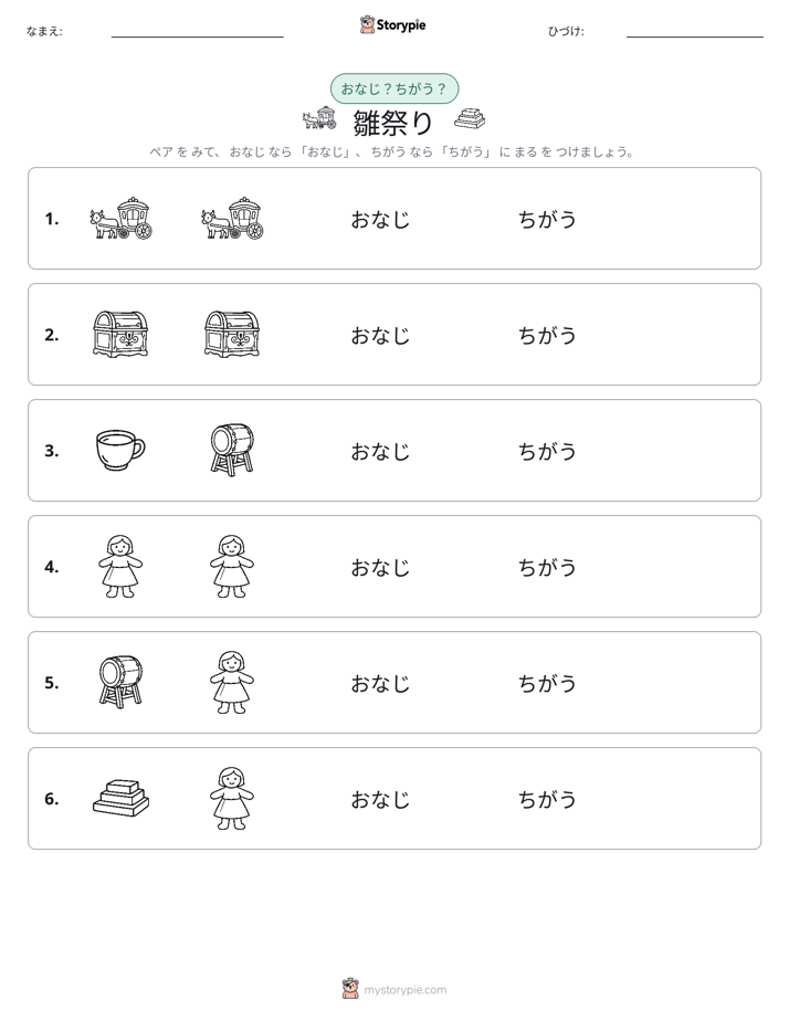 同じか違うか