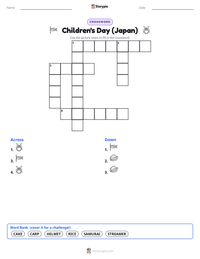 Children's Day (Japan) printable worksheet preview