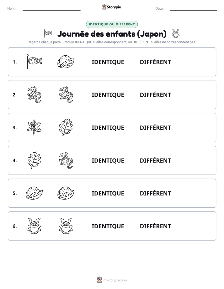 Identique ou Différent