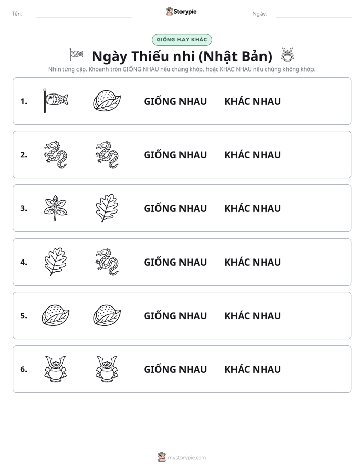 Giống Hay Khác