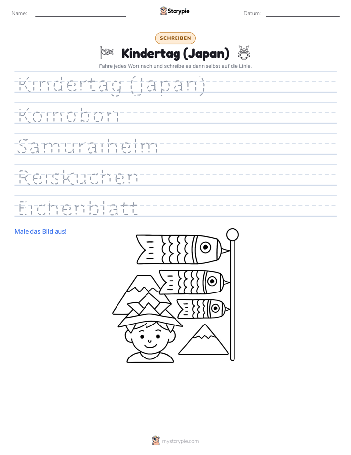 Schreibübung