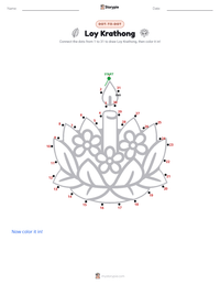 Loy Krathong printable worksheet preview