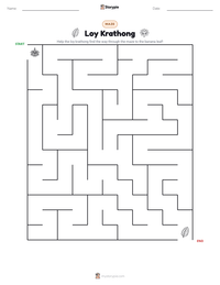 Loy Krathong printable worksheet preview