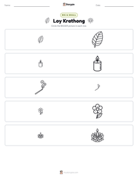 Loy Krathong printable worksheet preview