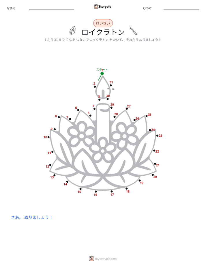 点つなぎ