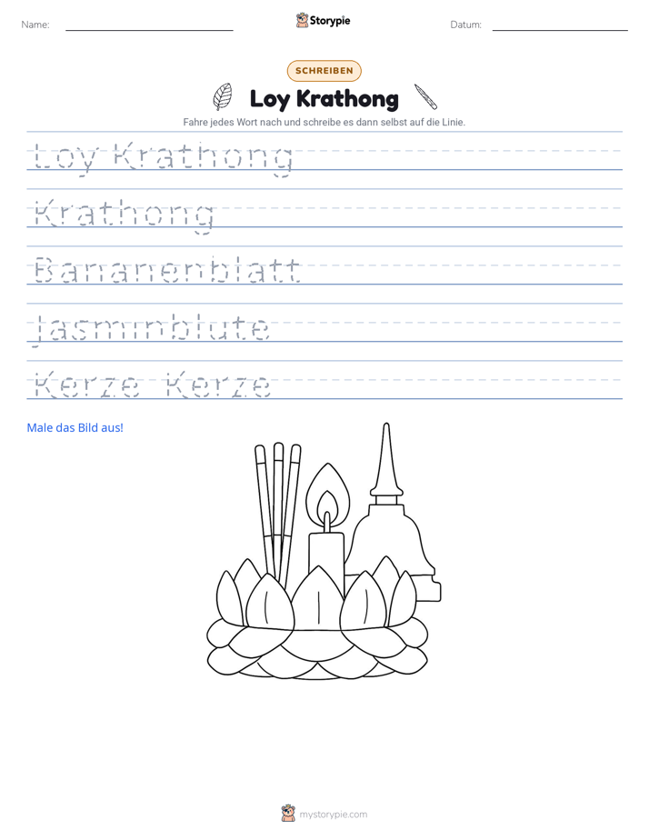 Schreibübung