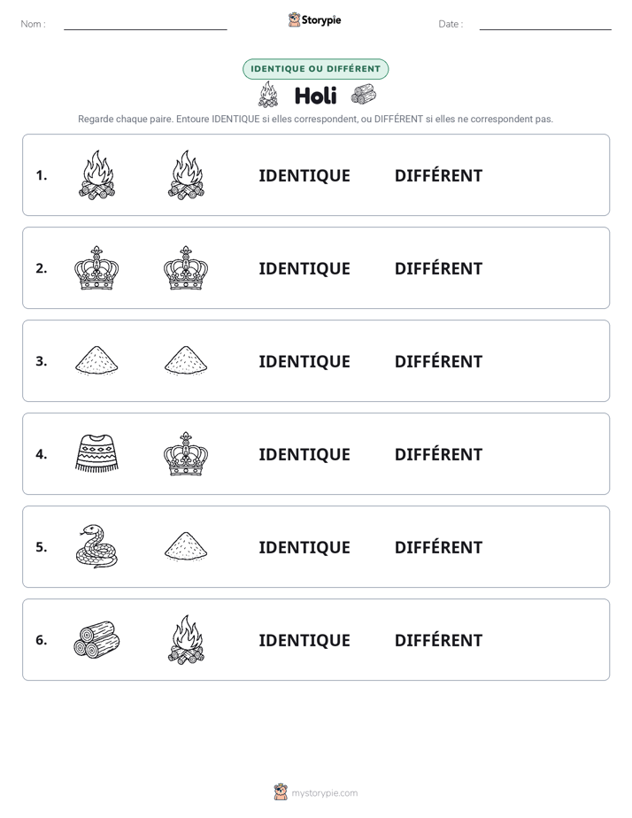 Identique ou Différent