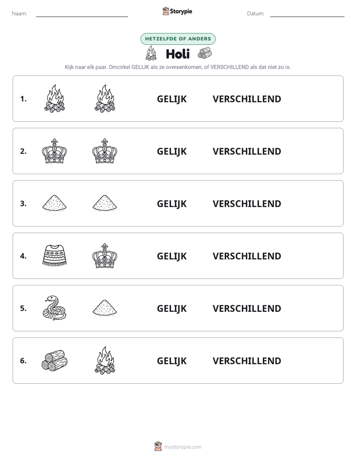Zelfde of Verschillend