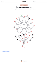 Bathukamma afdrukbare werkblad voorbeeld