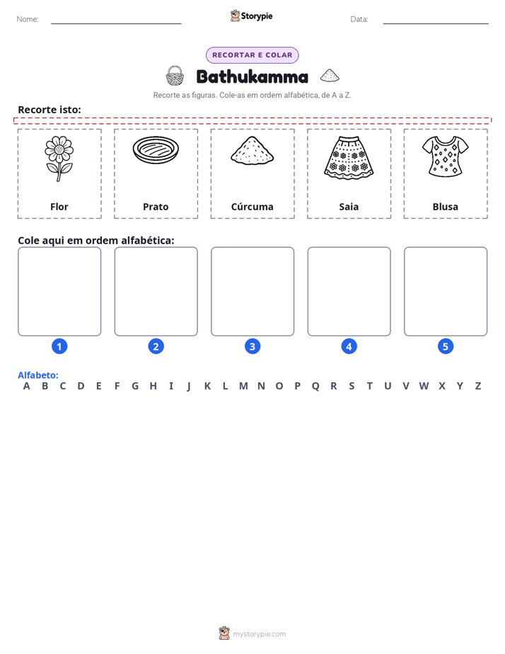 Recortar & Colar Alfabeto