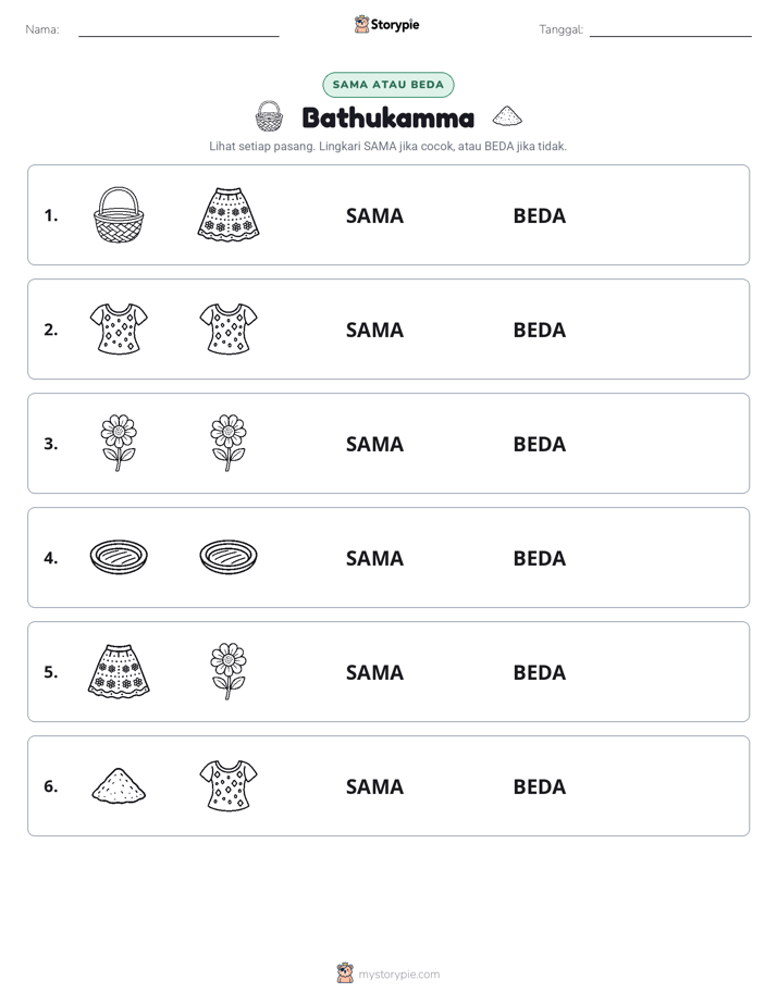 Sama atau Berbeda