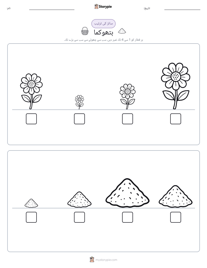 سائز کی ترتیب