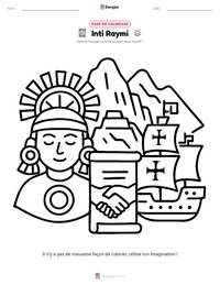 Aperçu de la feuille de travail imprimable Inti Raymi