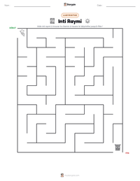 Aperçu de la feuille de travail imprimable Inti Raymi
