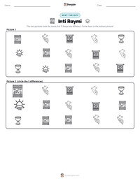 Inti Raymi printable worksheet preview