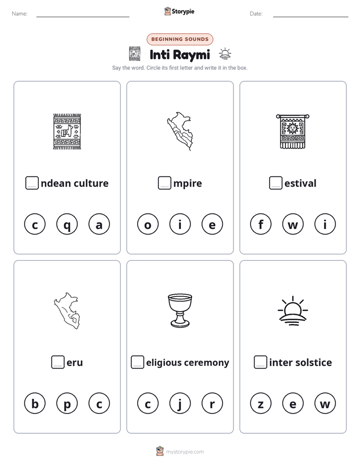 Beginning Sounds