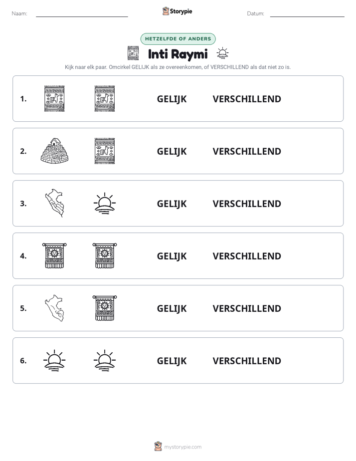 Zelfde of Verschillend