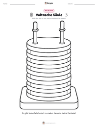 Voltasche Säule druckbare Arbeitsblatt Vorschau