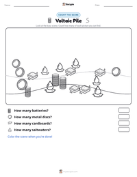 Voltaic Pile printable worksheet preview