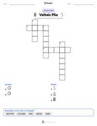 Voltaic Pile printable worksheet preview