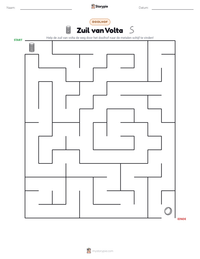Zuil van Volta afdrukbare werkblad voorbeeld