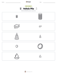 Voltaic Pile printable worksheet preview