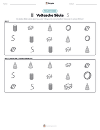 Voltasche Säule druckbare Arbeitsblatt Vorschau