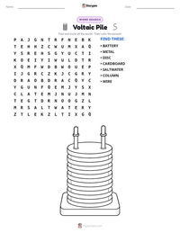 Voltaic Pile printable worksheet preview