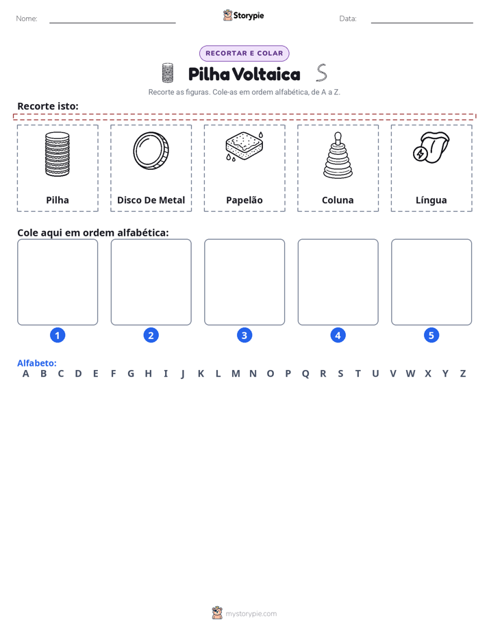 Recortar & Colar Alfabeto