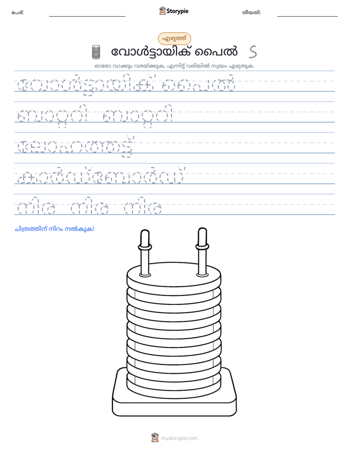 എഴുത്ത് പരിശീലനം