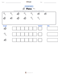Piano printable worksheet preview