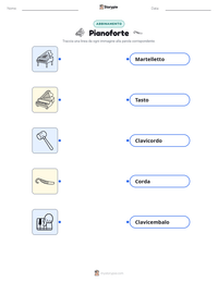 Anteprima della scheda stampabile di Pianoforte