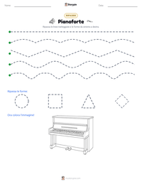 Anteprima della scheda stampabile di Pianoforte