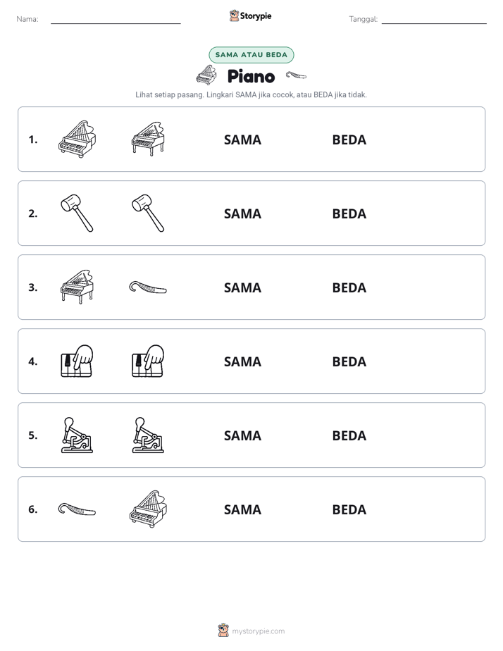 Sama atau Berbeda