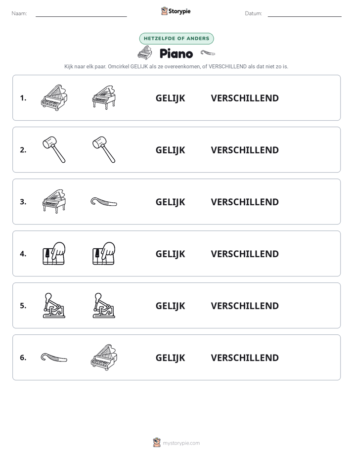 Zelfde of Verschillend