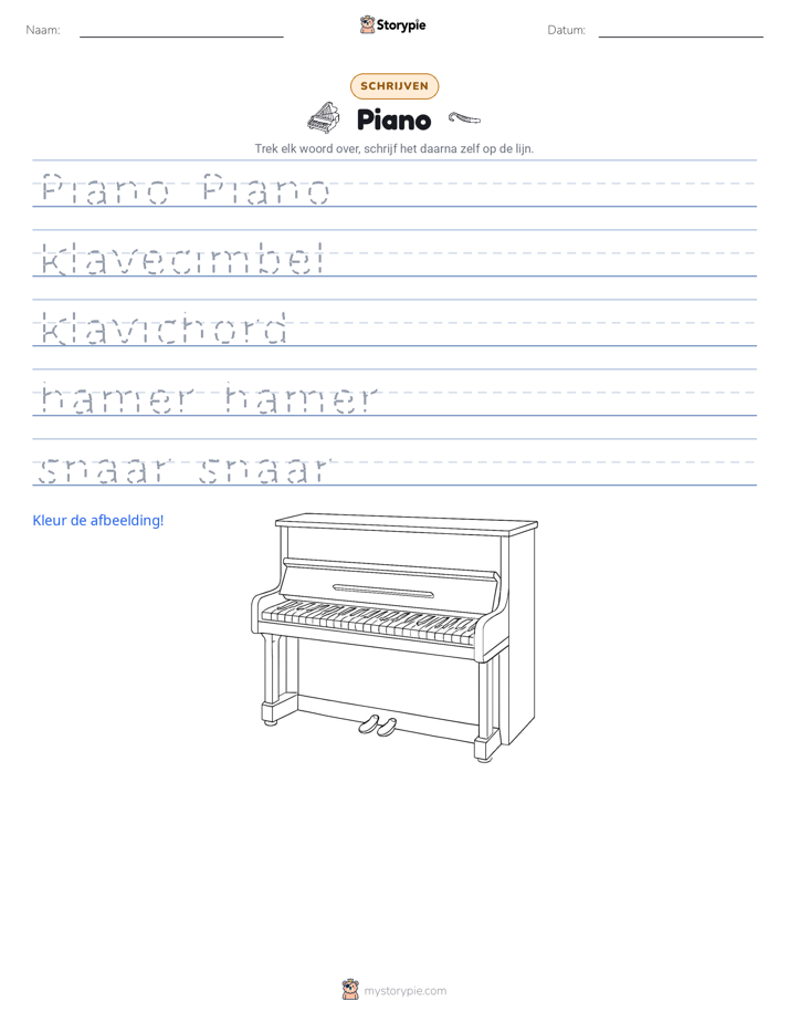 Schrijf Oefening