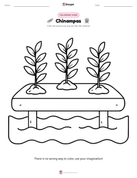 Chinampas printable worksheet preview