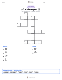 Chinampas printable worksheet preview