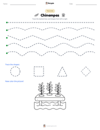 Chinampas printable worksheet preview