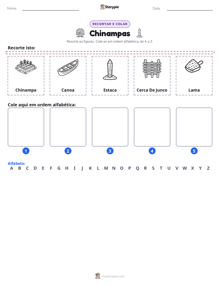 Recortar & Colar Alfabeto