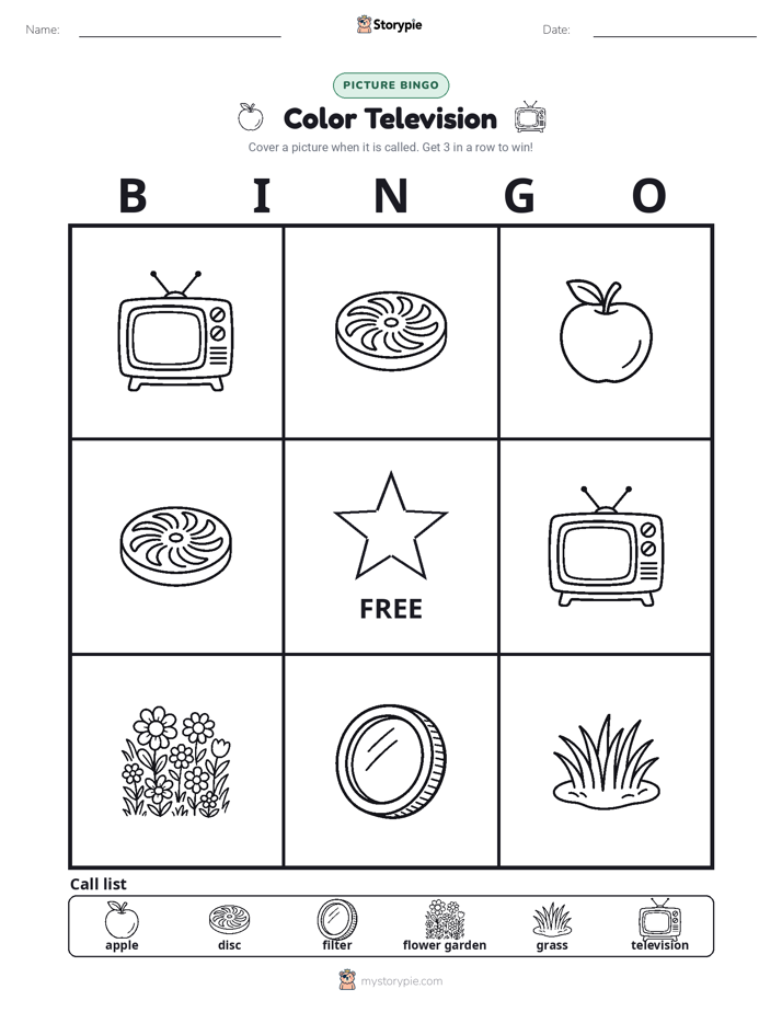 Picture Bingo