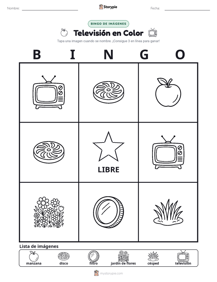 Bingo de Imágenes