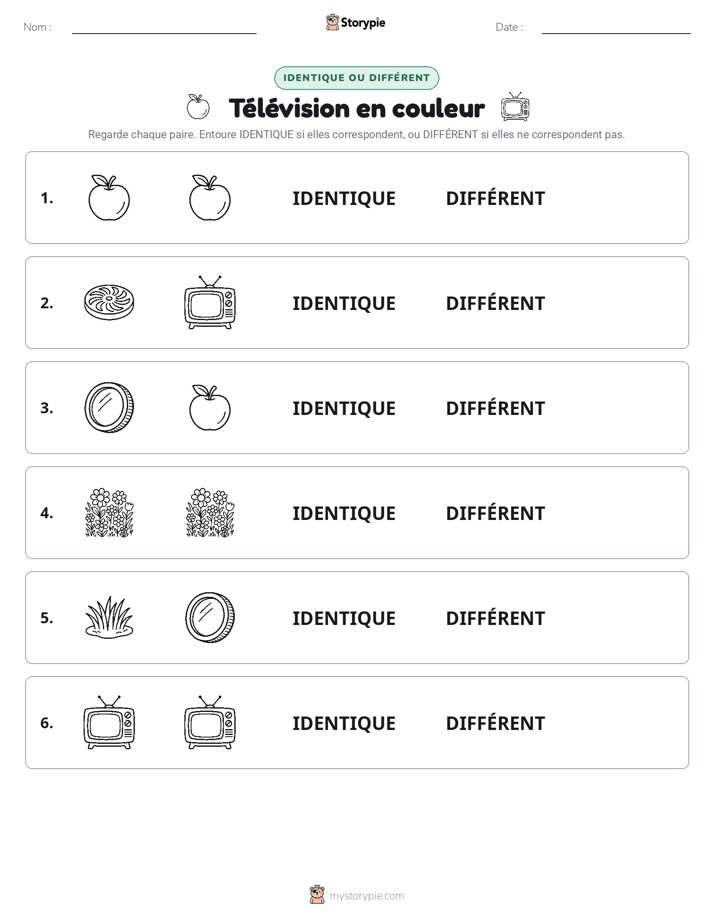 Identique ou Différent