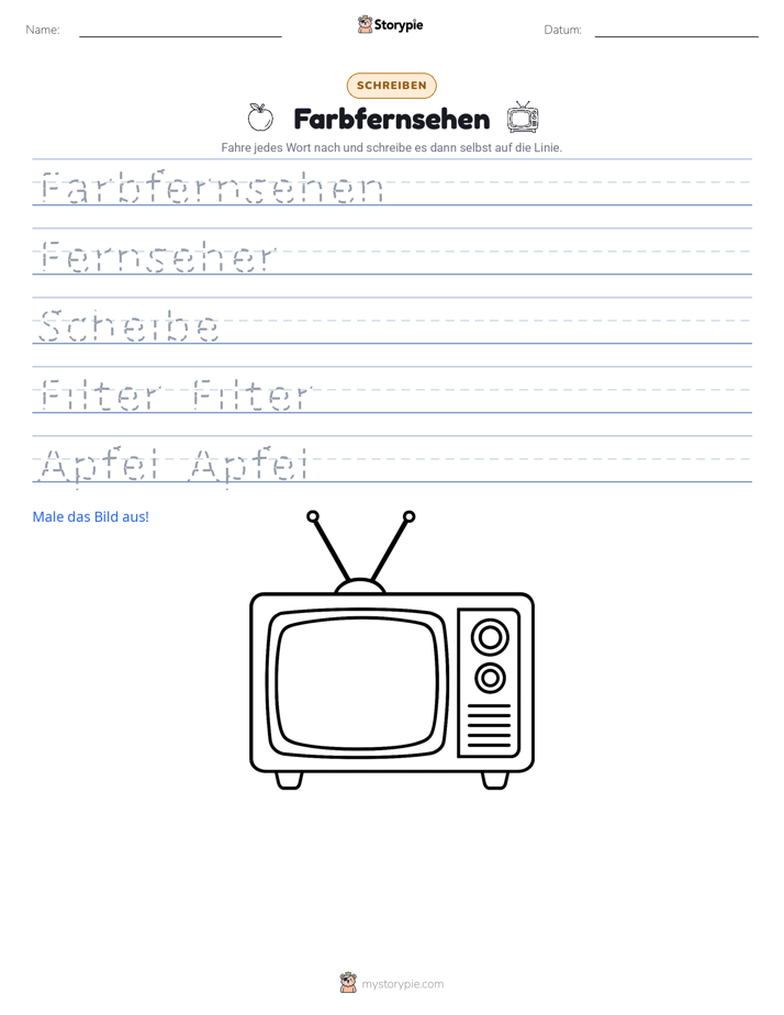 Schreibübung