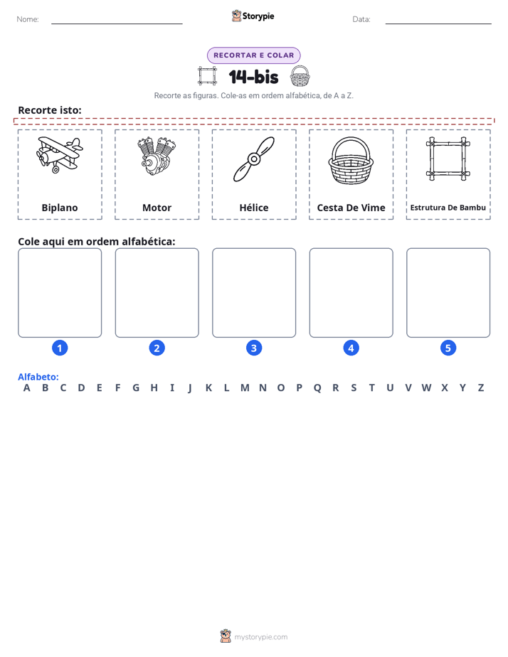 Recortar & Colar Alfabeto