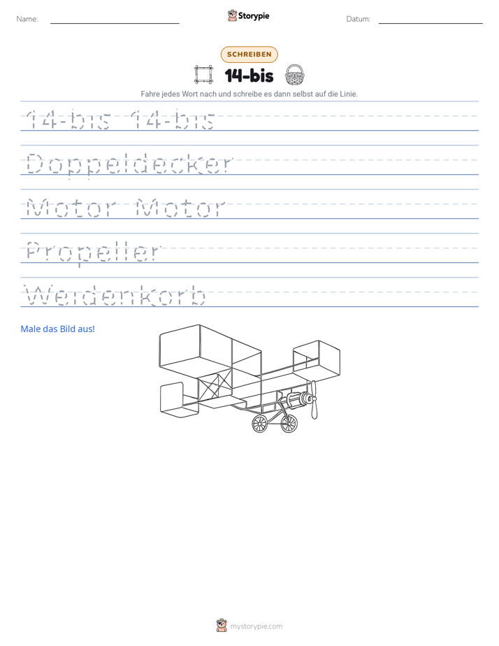 Schreibübung